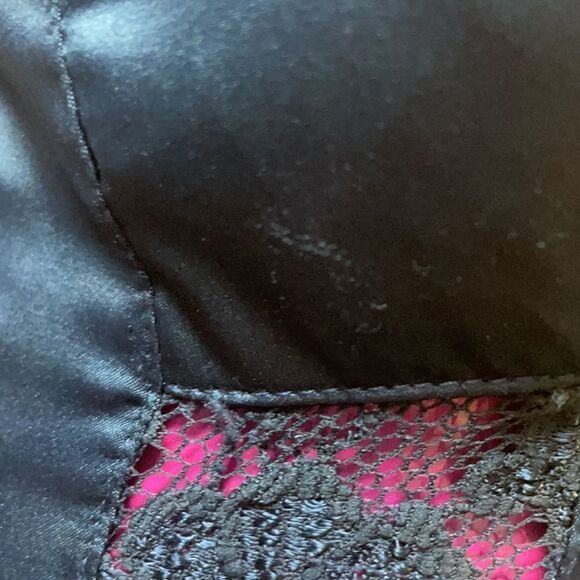 Rubber Ducky satin like sexy peekaboo lace dress - Picture 9 of 11